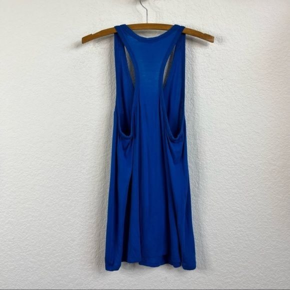 T by Alexander Wang Cobalt Classic Pocket Racerback Tank - Picture 3 of 7